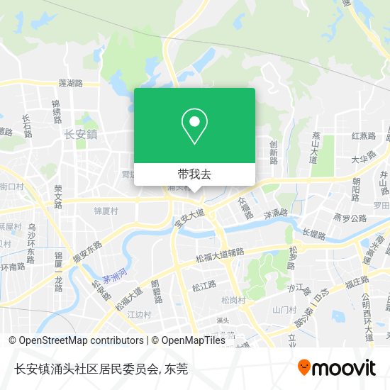 长安镇涌头社区居民委员会地图