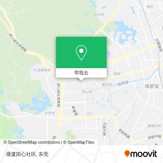 塘厦田心社区地图