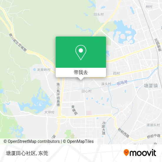 塘厦田心社区地图