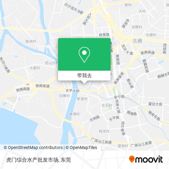 虎门综合水产批发市场地图