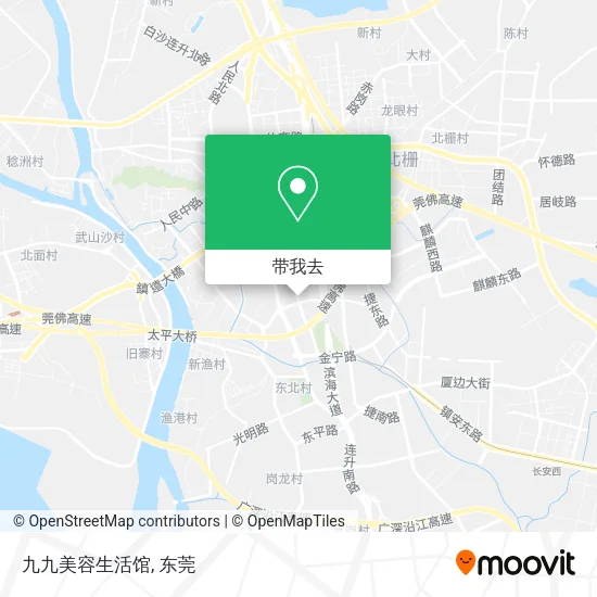 九九美容生活馆地图