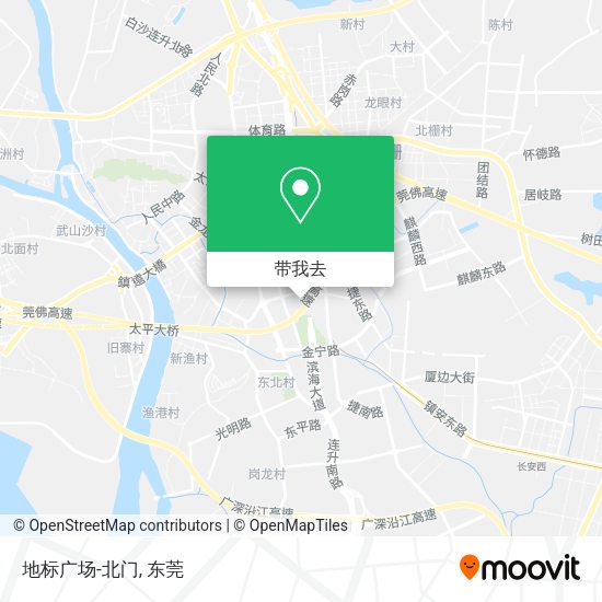 地标广场-北门地图