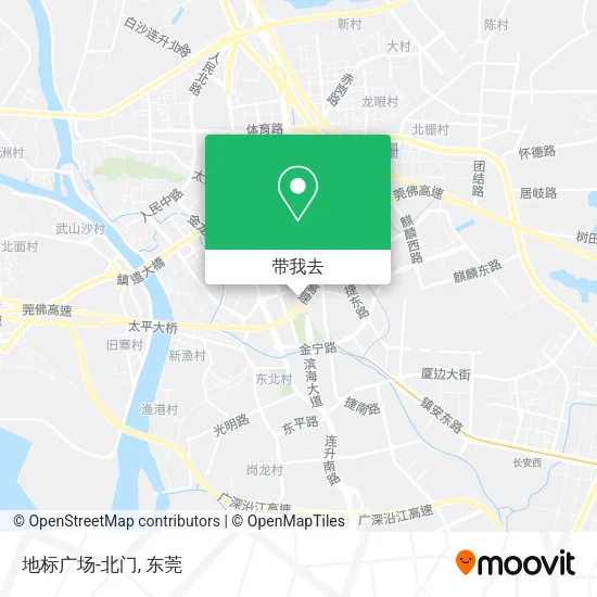 地标广场-北门地图