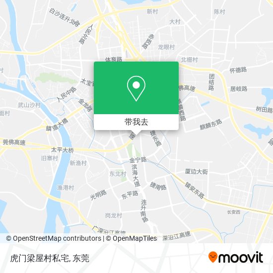 虎门梁屋村私宅地图