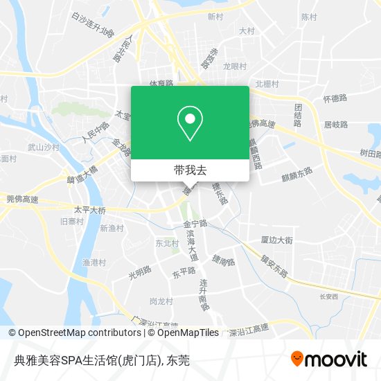 典雅美容SPA生活馆(虎门店)地图