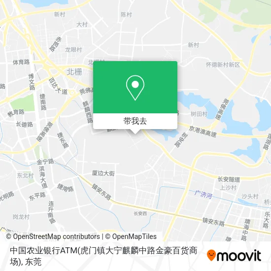 中国农业银行ATM(虎门镇大宁麒麟中路金豪百货商场)地图