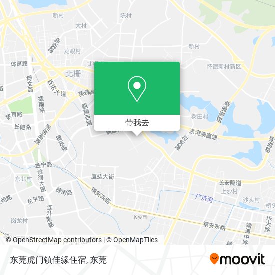 东莞虎门镇佳缘住宿地图
