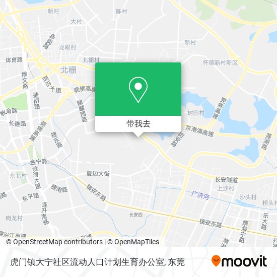 虎门镇大宁社区流动人口计划生育办公室地图