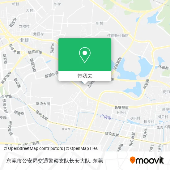 东莞市公安局交通警察支队长安大队地图