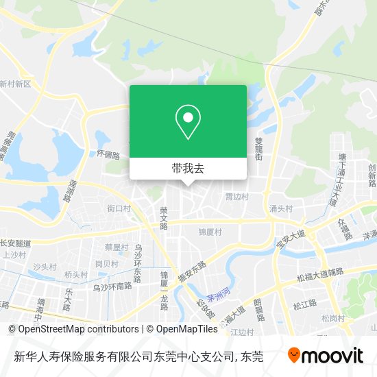 新华人寿保险服务有限公司东莞中心支公司地图
