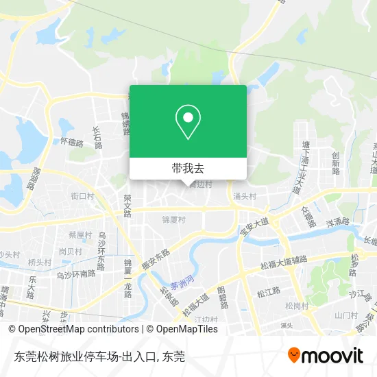 东莞松树旅业停车场-出入口地图