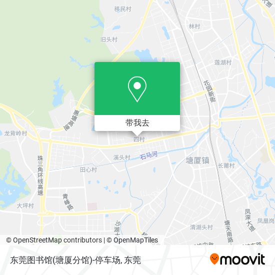 东莞图书馆(塘厦分馆)-停车场地图