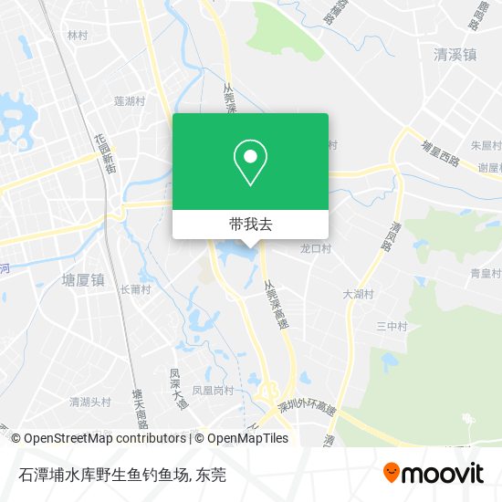 石潭埔水库野生鱼钓鱼场地图
