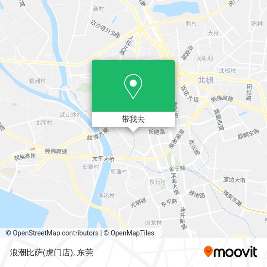 浪潮比萨(虎门店)地图