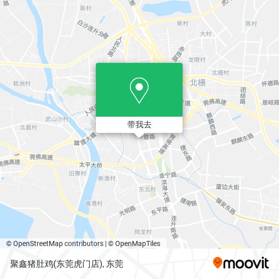 聚鑫猪肚鸡(东莞虎门店)地图