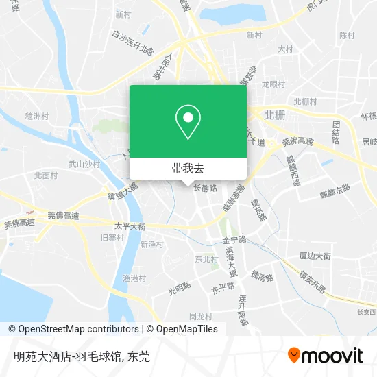 明苑大酒店-羽毛球馆地图