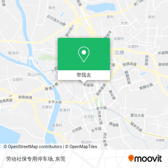 劳动社保专用停车场地图