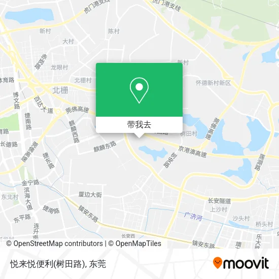 悦来悦便利(树田路)地图
