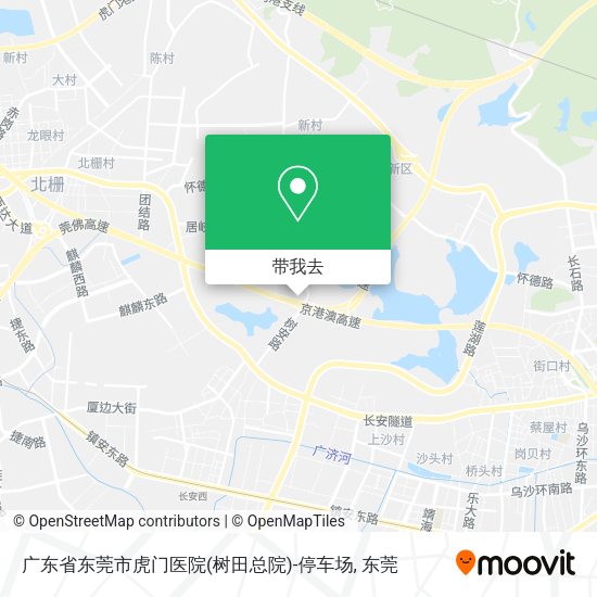 广东省东莞市虎门医院(树田总院)-停车场地图
