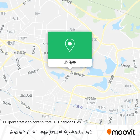 广东省东莞市虎门医院(树田总院)-停车场地图