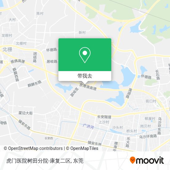 虎门医院树田分院-康复二区地图