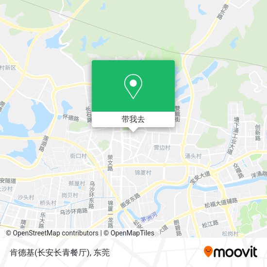 肯德基(长安长青餐厅)地图