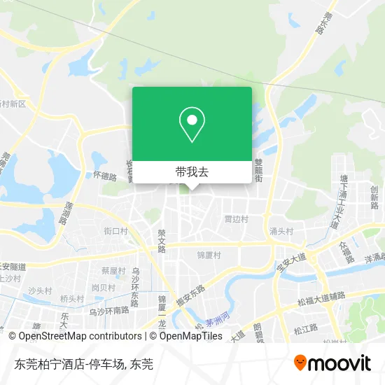 东莞柏宁酒店-停车场地图