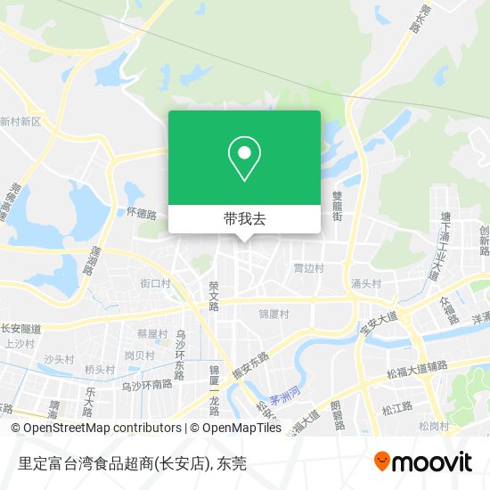 里定富台湾食品超商(长安店)地图