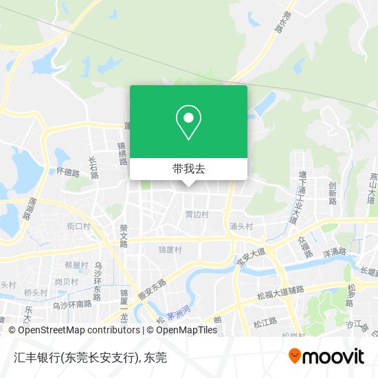 汇丰银行(东莞长安支行)地图