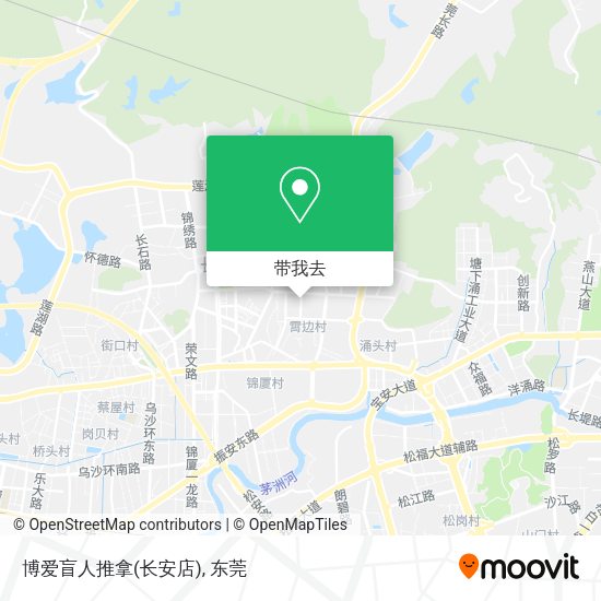博爱盲人推拿(长安店)地图