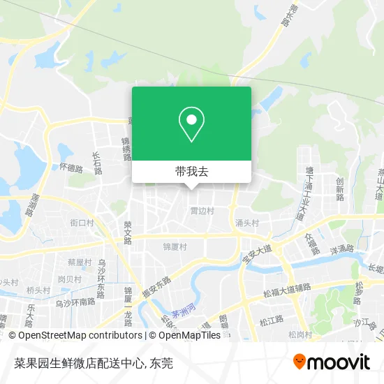 菜果园生鲜微店配送中心地图