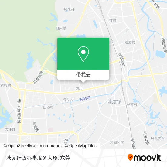 塘厦行政办事服务大厦地图