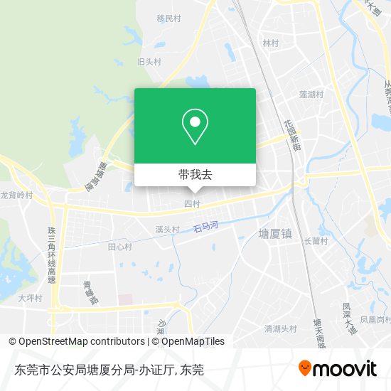 东莞市公安局塘厦分局-办证厅地图