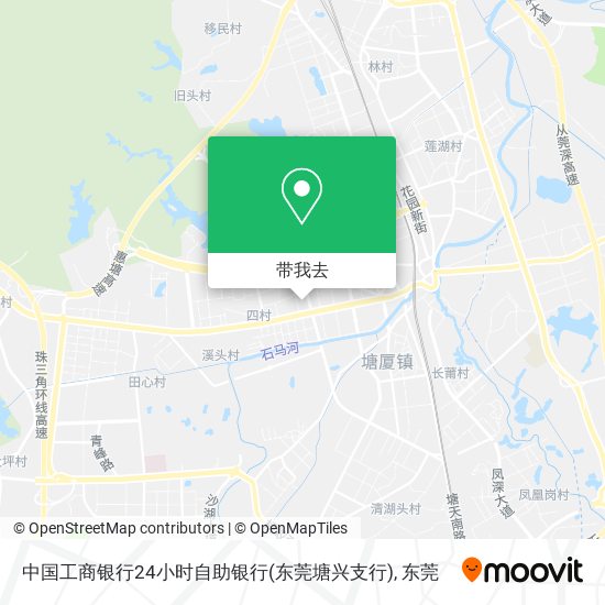 中国工商银行24小时自助银行(东莞塘兴支行)地图