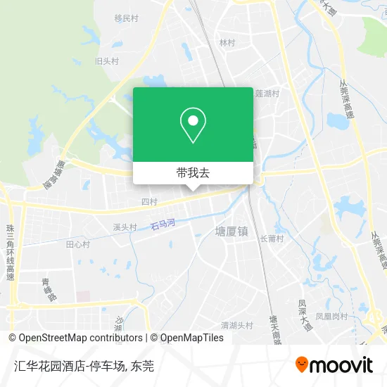 汇华花园酒店-停车场地图