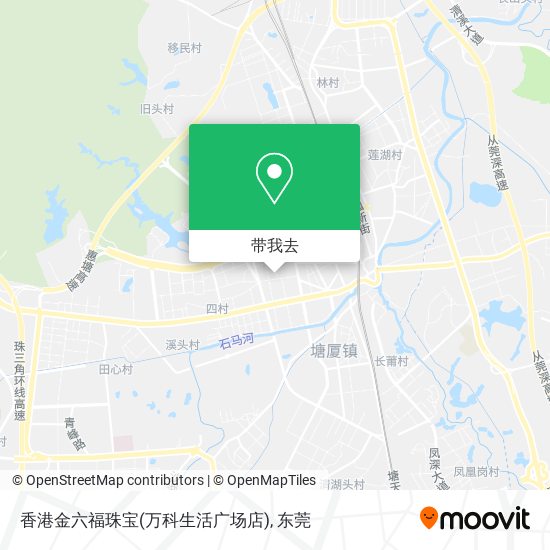 香港金六福珠宝(万科生活广场店)地图