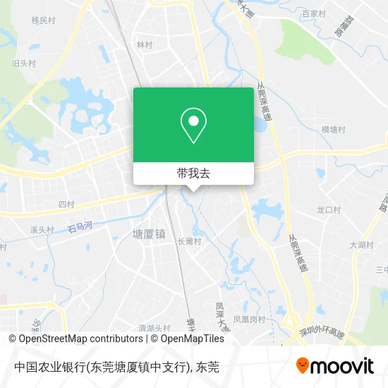 中国农业银行(东莞塘厦镇中支行)地图