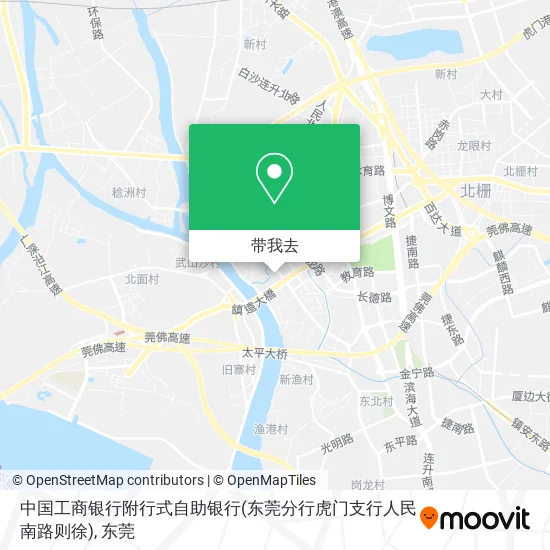 中国工商银行附行式自助银行(东莞分行虎门支行人民南路则徐)地图
