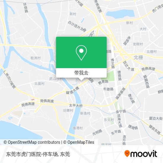东莞市虎门医院-停车场地图