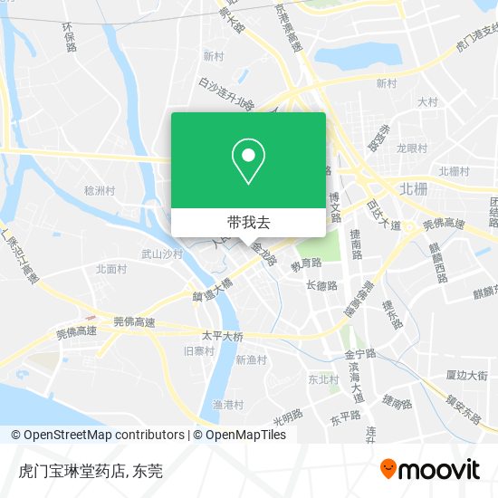 虎门宝琳堂药店地图