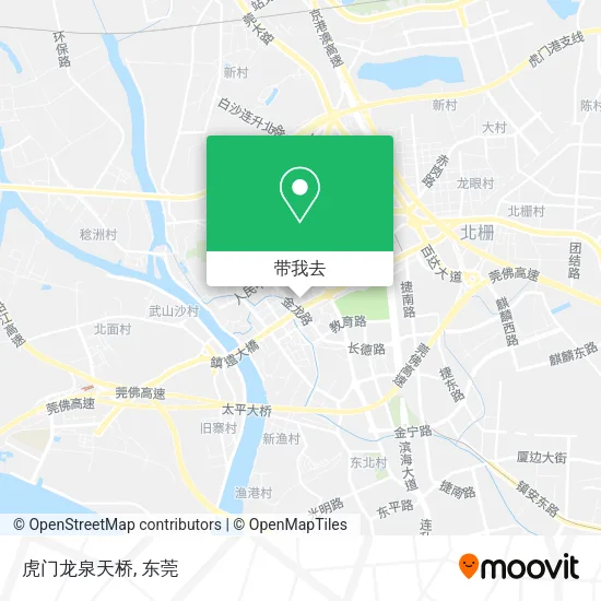 虎门龙泉天桥地图
