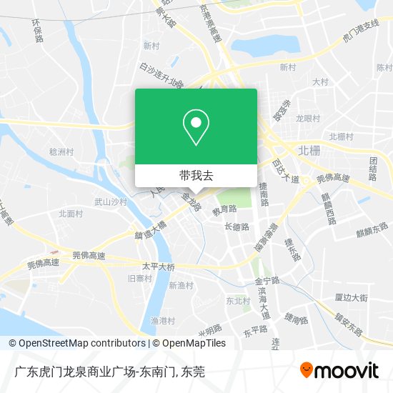 广东虎门龙泉商业广场-东南门地图