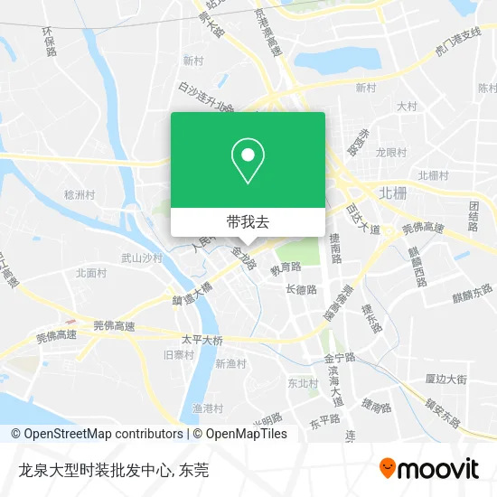 龙泉大型时装批发中心地图