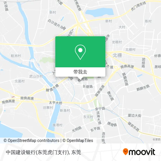 中国建设银行(东莞虎门支行)地图