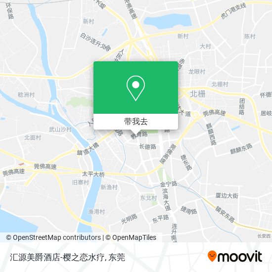 汇源美爵酒店-樱之恋水疗地图