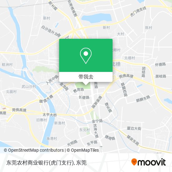 东莞农村商业银行(虎门支行)地图