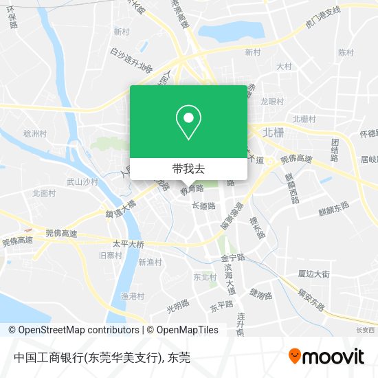 中国工商银行(东莞华美支行)地图