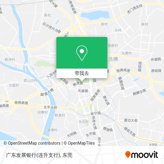 广东发展银行(连升支行)地图
