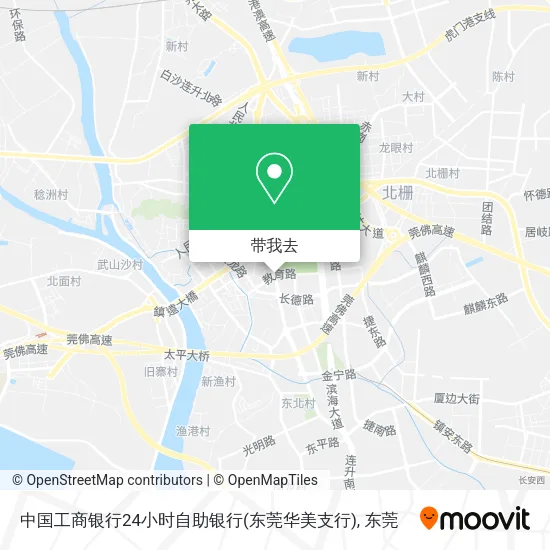 中国工商银行24小时自助银行(东莞华美支行)地图