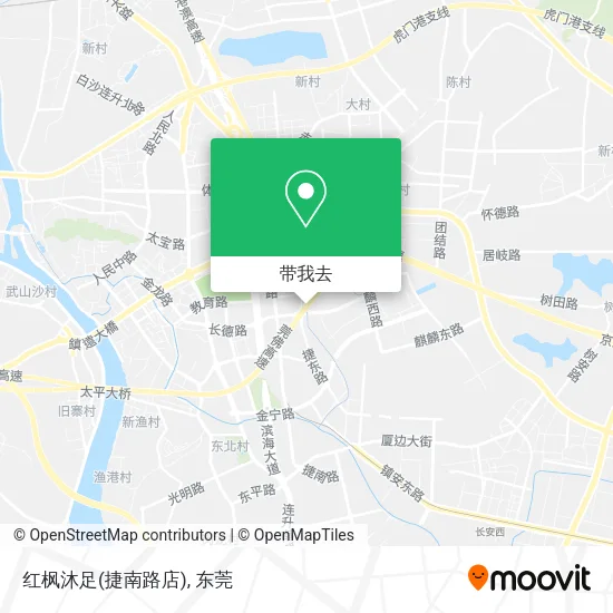 红枫沐足(捷南路店)地图